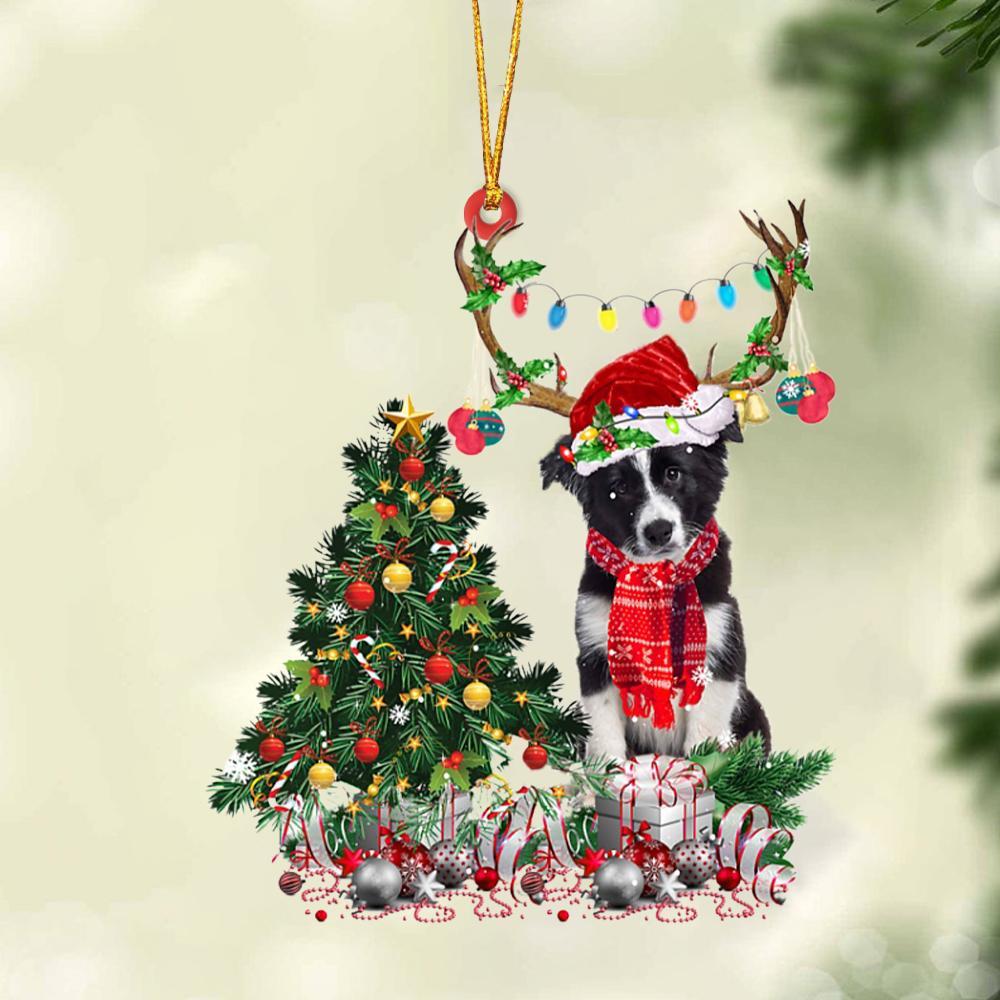 Border Collie-Christmas Tree Gift Hanging Ornament