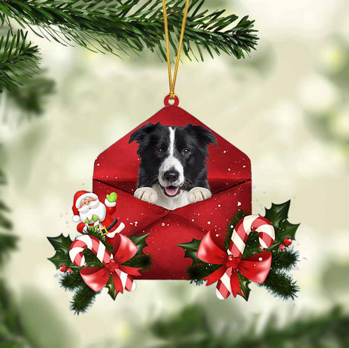 Border Collie Christmas Letter Ornament Dog Christmas Decoration