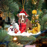 Boston Terrier Christmas Ornament Christmas Tree Hanging Acrylic Ornament Gift