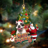 Ornament- Boston terrier 2-Christmas Tree&Dog Hanging Ornament, Happy Christmas Ornament, Car Ornament