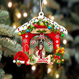 Godmerch- Ornament- Boxer-Christmas House Two Sided Ornament, Happy Christmas Ornament, Car Ornament