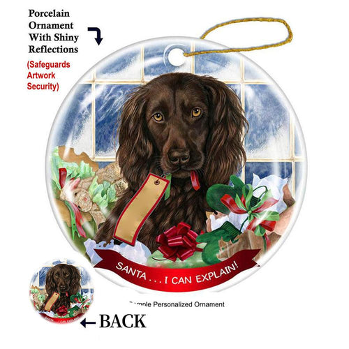 Boykin Spaniel Porcelain Hanging Ornament