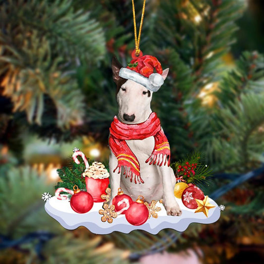 Bull Terrier 2-Better Christmas Hanging Ornament