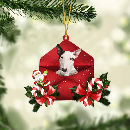 Bull Terrier Christmas Letter Ornament Dog Christmas Decoration