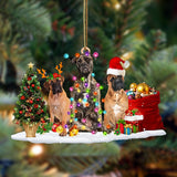 Godmerch- Ornament- Bullmastiff-Christmas Dog Friends Hanging Ornament, Happy Christmas Ornament, Car Ornament