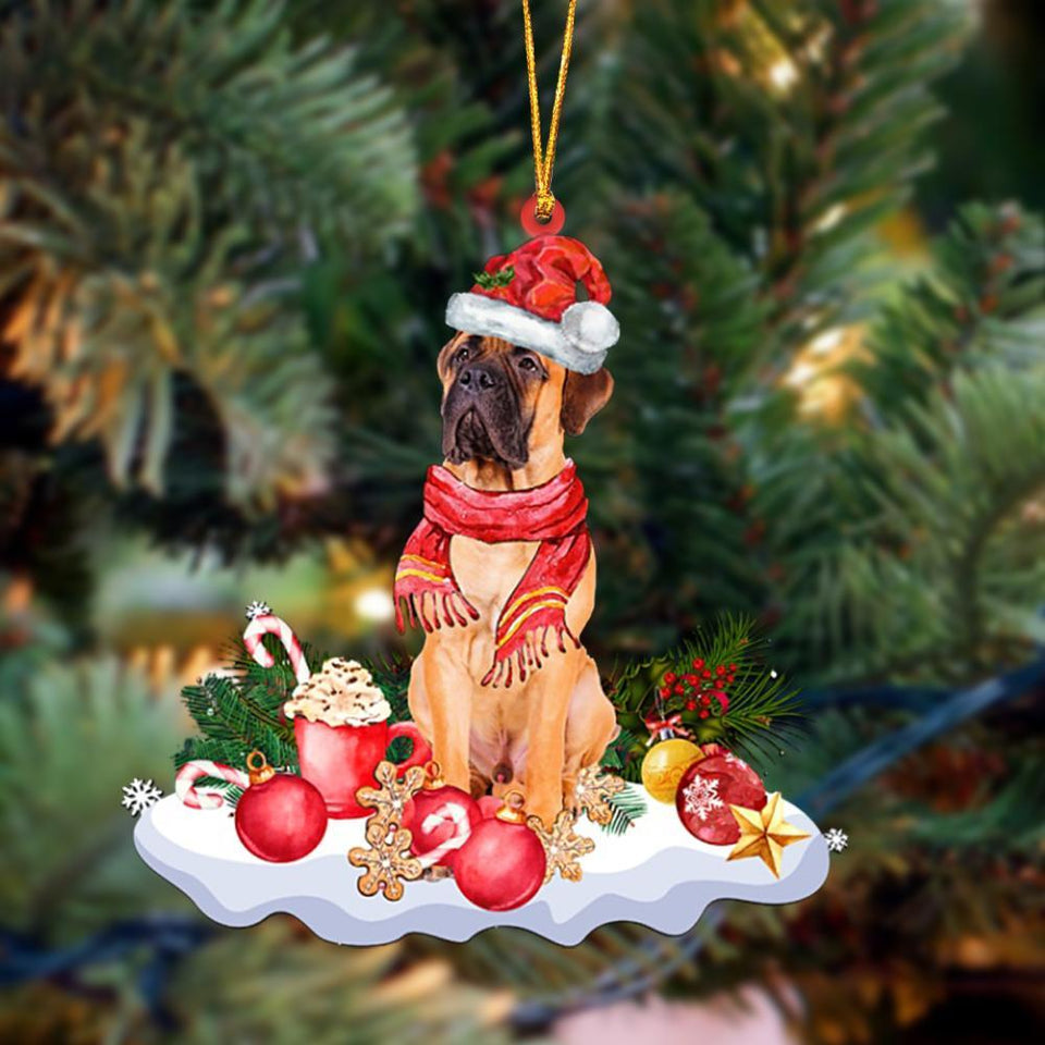 Godmerch- Ornament- Bullmastiff 3-Better Christmas Hanging Ornament, Happy Christmas Ornament, Car Ornament