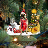 Godmerch- Ornament- Bull mastiff Christmas Ornament Dog Ornament, Car Ornament, Christmas Ornament