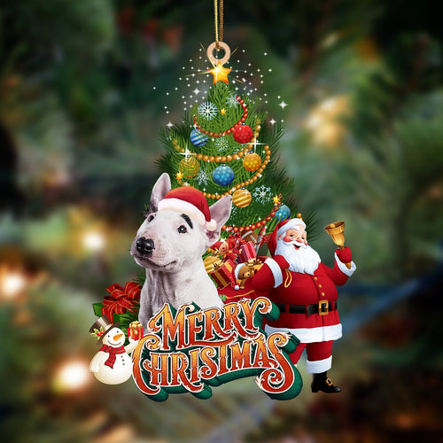 Bull Terrier 2-Christmas Tree&Dog Hanging Ornament