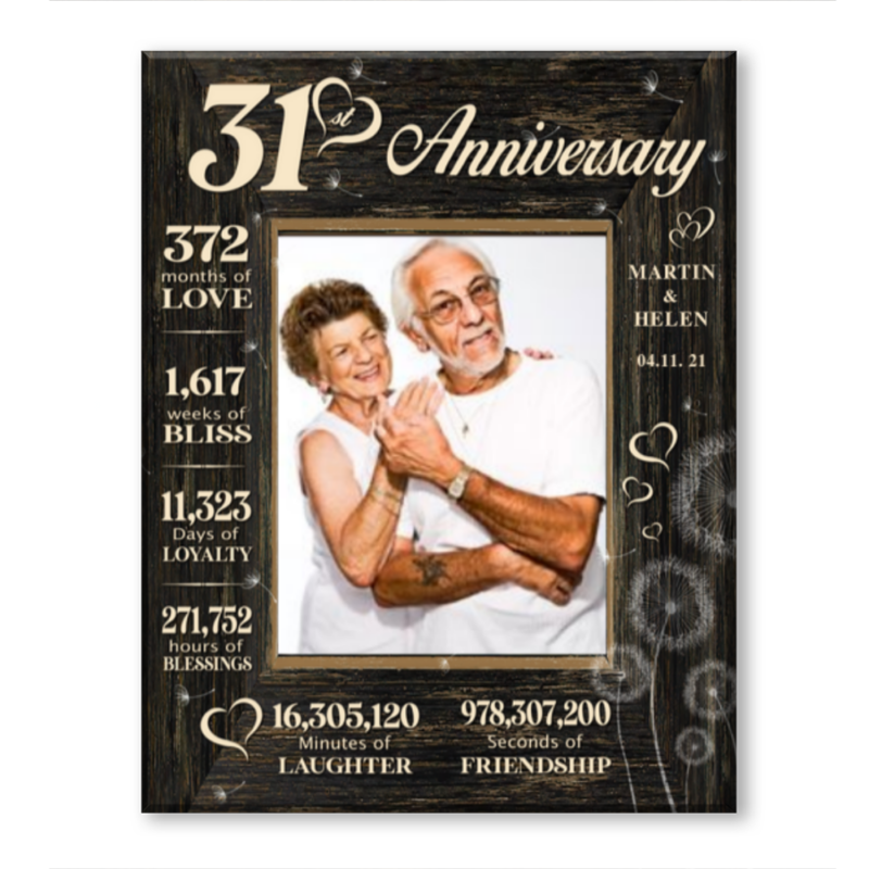 31 Year Wedding Anniversary Gift, 31st Anniversary Gift For Wife, 31 Year Anniversary Gift For Husband