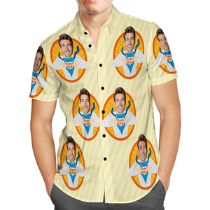 Custom Face Hawaiian Shirt Super Dad Father's Day Gift