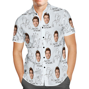 Personalised Hawaiian Shirt Custom Face Shirt Best Gift for Dad