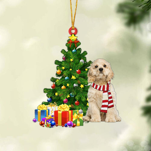 Godmerch- Ornament- CREAM American Cocker Spaniel-Christmas Star Hanging Ornament, Christmas Ornament, Car Ornament
