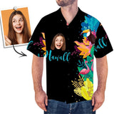 Custom Face Shirt Photo Hawaiian Shirt Black Shirt