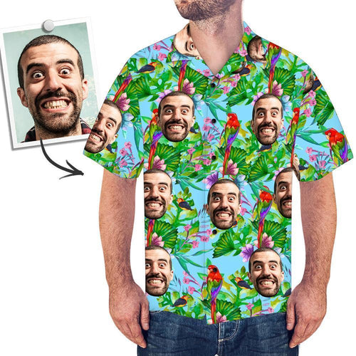 Personalised Shirts Men's Face Hawaiian Shirt Gifts for Him Stylish