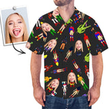 Personalised Face Hawaiian Shirt All Over Print Superhero Character