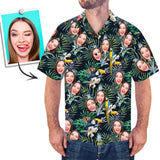 Custom Hawaiian Shirts Leaves And Birds Personalised Aloha Beach Shirt For Men