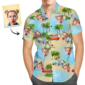 Custom Hawaiian Shirts Island Vacation Personalised Aloha Beach Shirt For Men