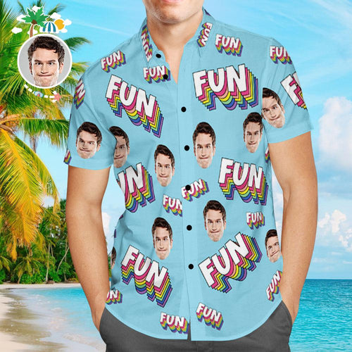 Custom Face Hawaiian Shirt Photo Aloha Beach Shirt - Have Fun