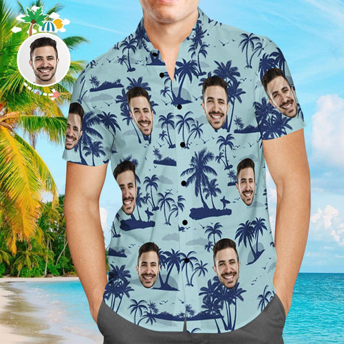 Custom Hawaiian Shirt Coconut Tree Design Aloha Beach Shirt For Him