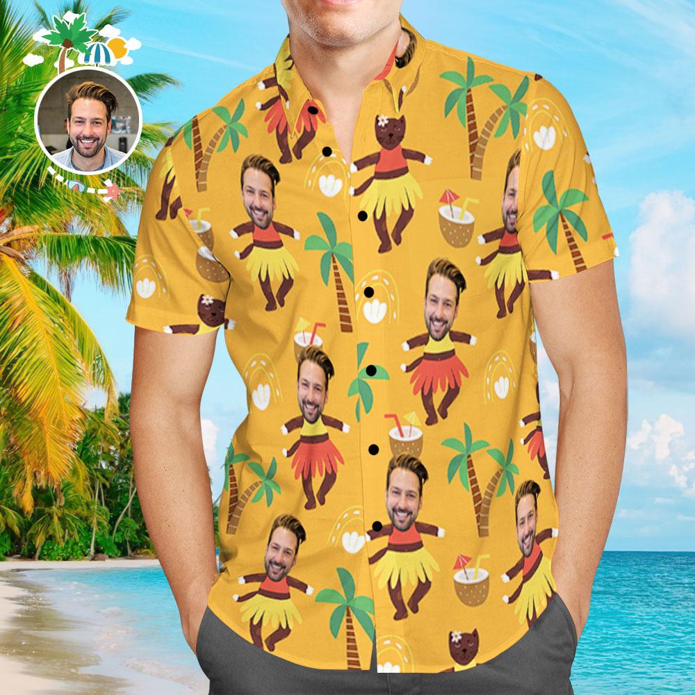 Custom Hawaiian Shirt Funny Men Body Aloha Beach Shirt For Him