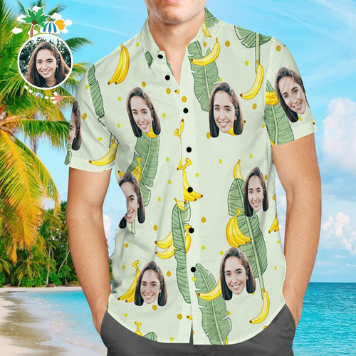 Custom Hawaiian Shirt Banana Design Aloha Beach Shirt For Him