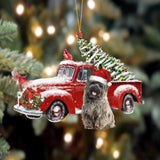 Godmerch- Ornament- Cairn Terrier-Cardinal & Truck Two Sided Ornament, Happy Christmas Ornament, Car Ornament