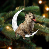Cairn Terrier Sit On The Moon Two Sided Ornament Dog Hanging Christmas Ornament