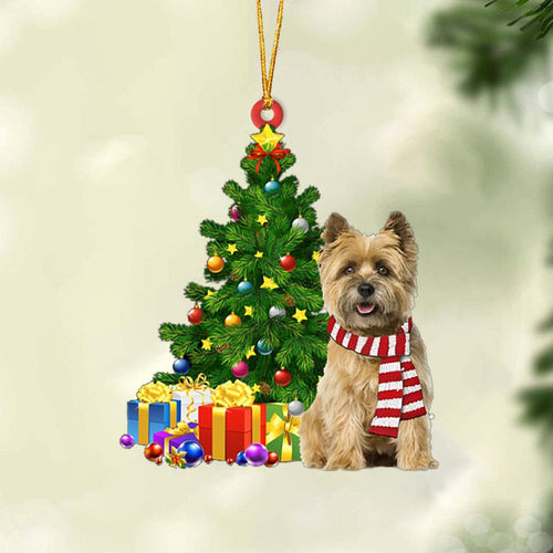 Godmerch- Ornament- Cairn Terrier 1-Christmas Star Hanging Ornament, Happy Christmas Ornament, Car Ornament