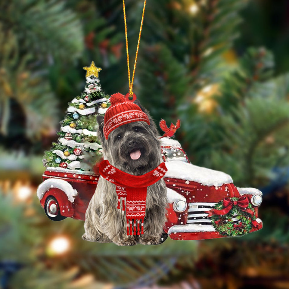 Godmerch- Ornament- Cairn Terrier 2-Christmas Car Two Sided Ornament, Happy Christmas Ornament, Car Ornament