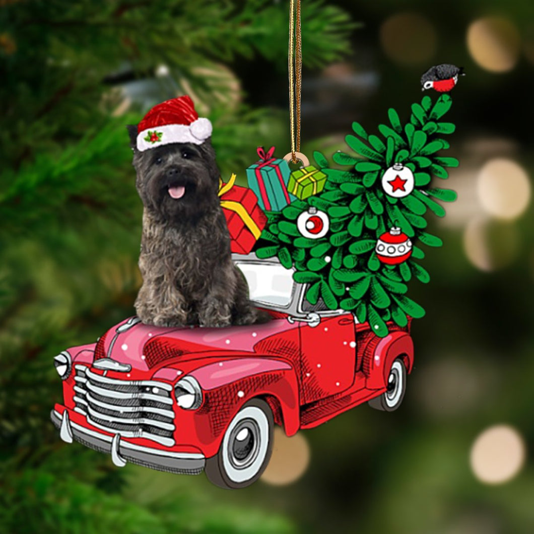 Cairn Terrier 2-Pine Truck Hanging Ornament