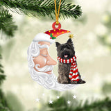 Cairn Terrier 2 With Santa Christmas Ornament Dog Christmas Ornament
