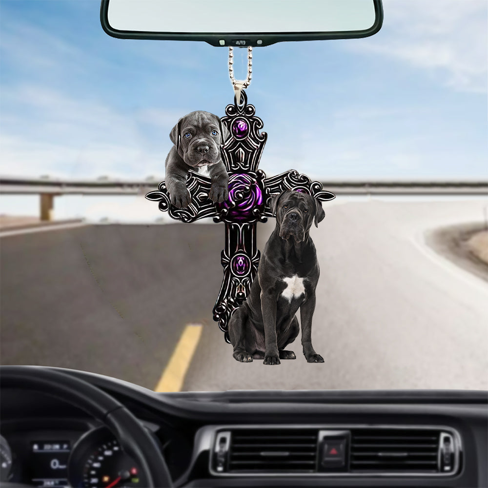 Cane Corso Pray For God Car Hanging Ornament Dog Pray For God Ornament Godmerch
