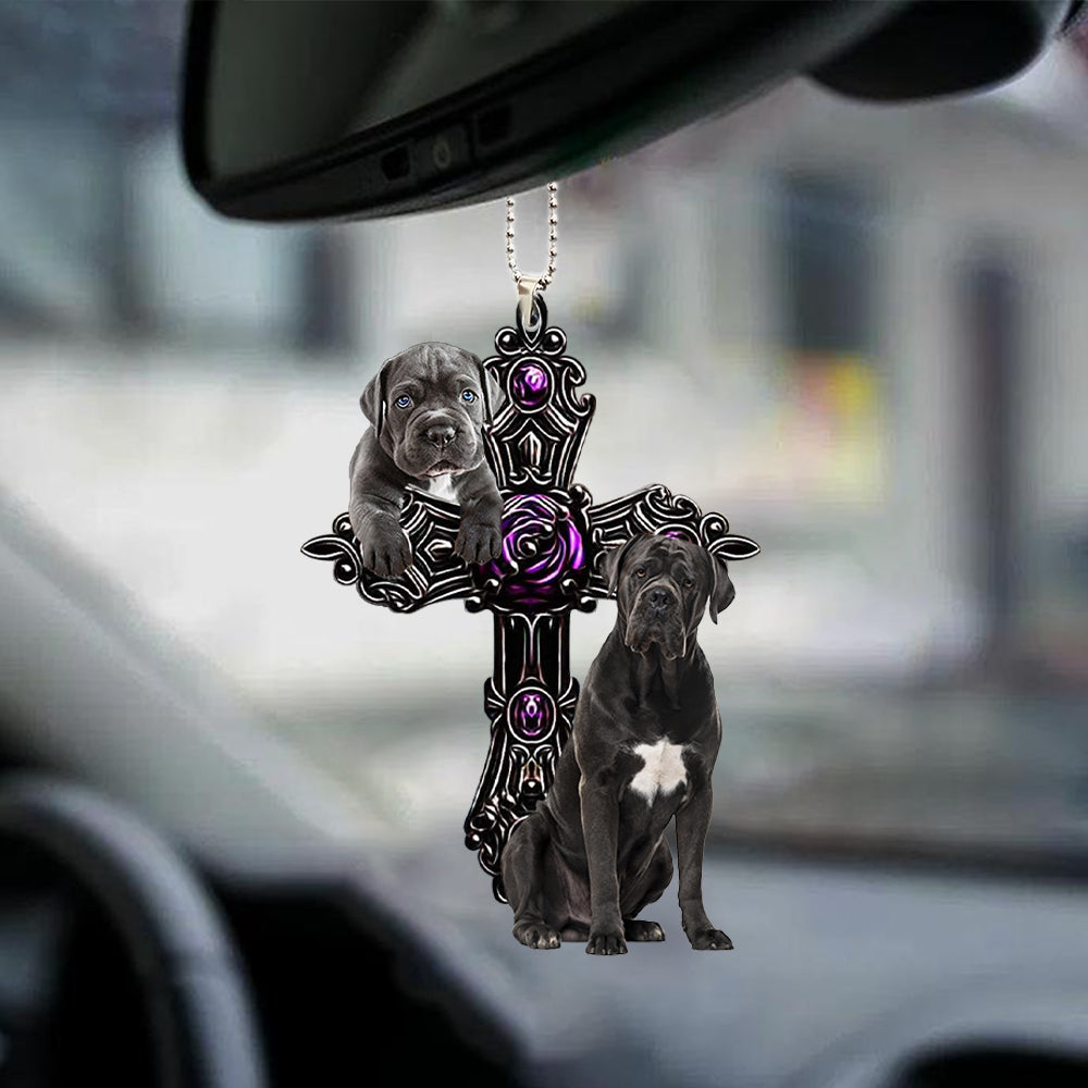 Cane Corso Pray For God Car Hanging Ornament Dog Pray For God Ornament Godmerch