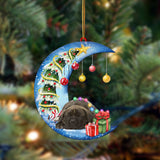 Ornament- Cane Corso-Sleep On The Moon Christmas Two Sided Ornament, Happy Christmas Ornament, Car Ornament