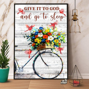 Cardinal Give It To God And Go To Sleep Canvas And Poster, Wall Decor Visual Art