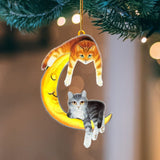 Cat Blue Moon Hanging Ornament, Animal Christmas Ornaments