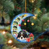 Cavalier King Charles Spaniel-Sleep On The Moon Christmas Two Sided Ornament, Christmas Ornament