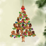 Cavalier King Charles Spaniel 1-Christmas Tree Lights-Two Sided Ornament, Christmas Ornament, Car Ornament