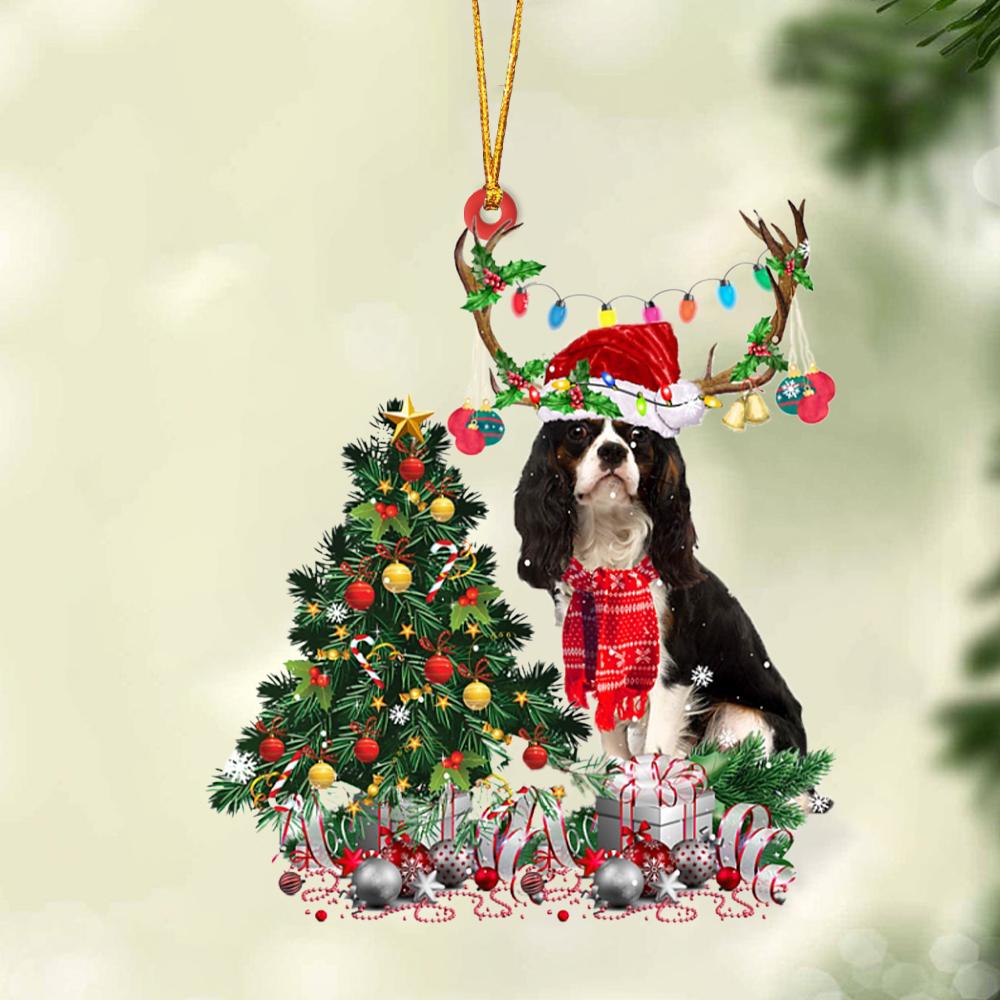 Cavalier King Charles Spaniel 3-Christmas Tree Gift Hanging Ornament, Christmas Ornament, Car Ornament