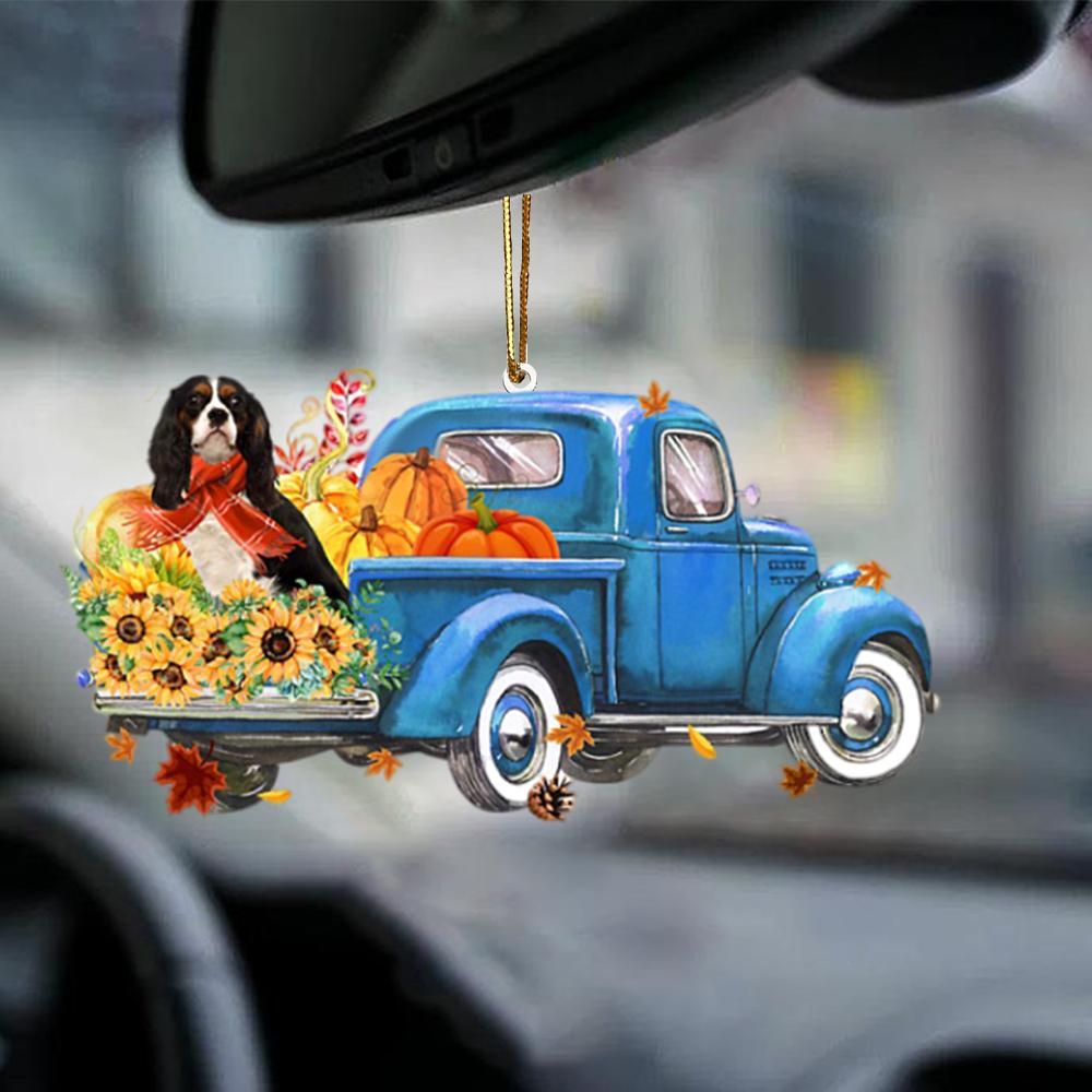 Cavalier King Charles Spaniel 3-Little Pumpkin-Two Sided Ornament
