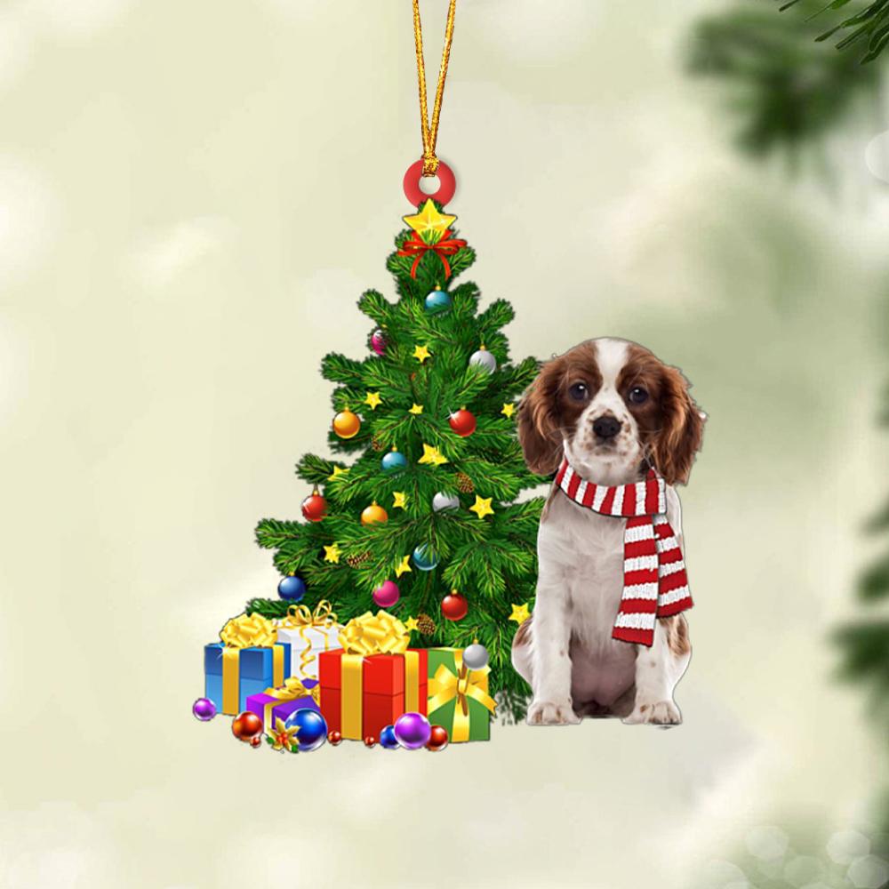 Ornament- Cavalier King Charles Spaniel-Christmas Star Hanging Ornament, Christmas Ornament, Car Ornament