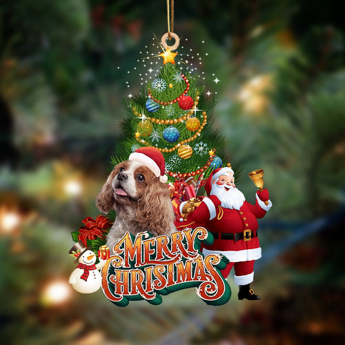 Ornament- Cavalier King Spaniel-Christmas Tree&Dog Hanging Ornament, Happy Christmas Ornament, Car Ornament
