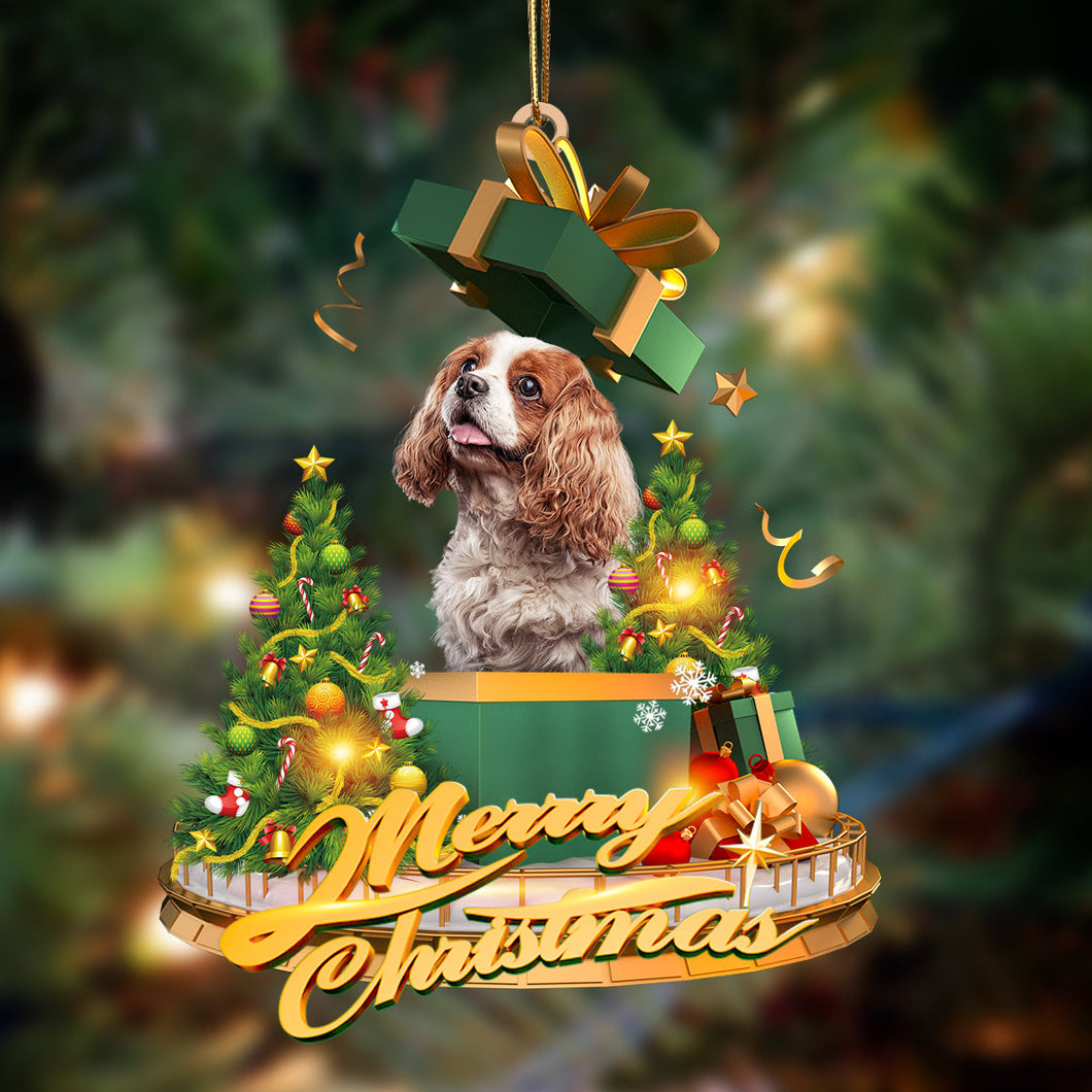 Ornament- Cavalier King Spaniel-Christmas Gifts&dogs Hanging Ornament, Happy Christmas Ornament, Car Ornament