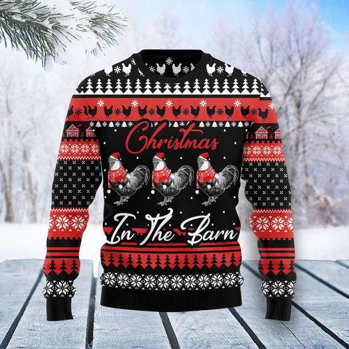 Chicken Farm Ugly Christmas Sweater 