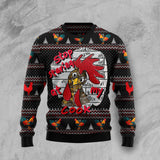 Chicken Stop Ugly Christmas Sweater 