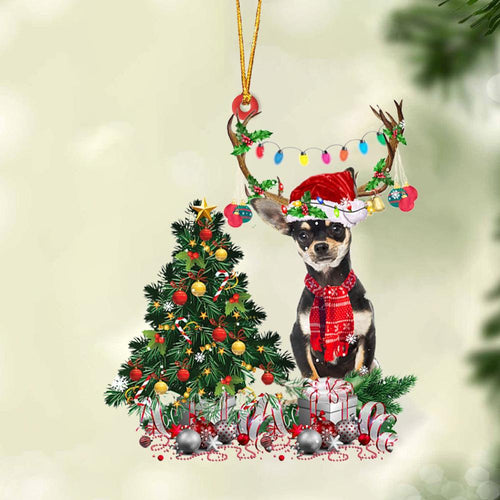 Godmerch- Ornament- Chihuahua-Christmas Tree Gift Hanging Ornament, Happy Christmas Ornament, Car Ornament