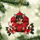 Chihuahua Christmas Letter Ornament Dog Christmas Decoration