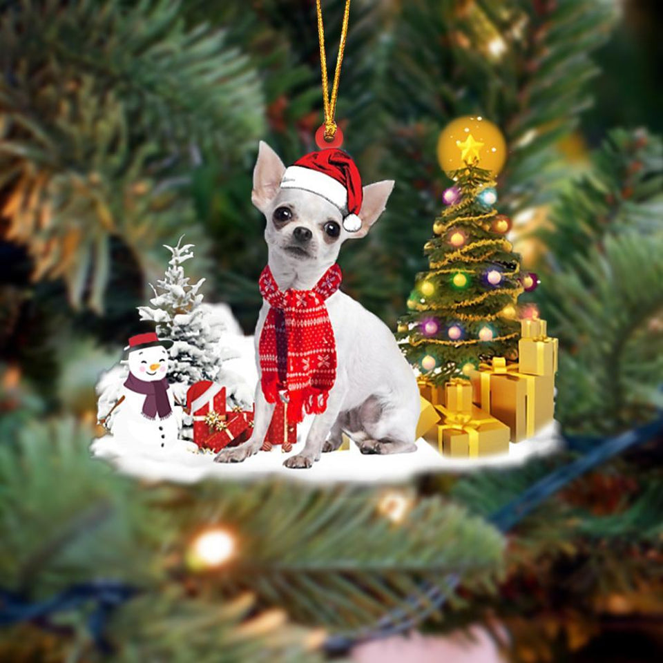 Godmerch- Ornament- Chihuahua Christmas Ornament Dog Ornament, Car Ornament, Christmas Ornament