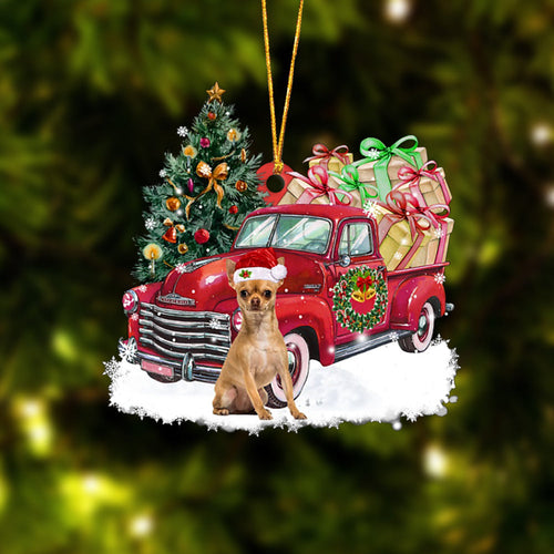 Godmerch- Ornament- Chihuahua Christmas Hanging Ornament Dog Ornament, Car Ornament, Christmas Ornament