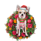 Godmerch- Ornament- Chihuahua Christmas Ornament, Happy Christmas Ornament, Car Ornament